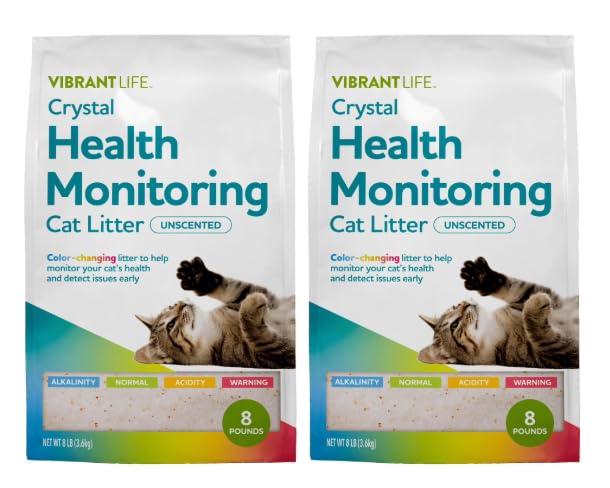 Crystal Health Monitoring Cat Litter 8 Lb 2pack F64414