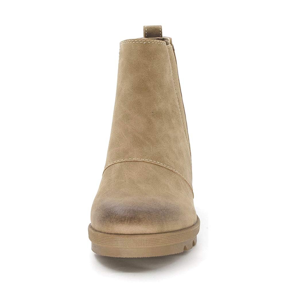 Women's Hidden Heel Chelsea Ankle Wedge Boots E147840