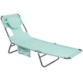 Portable Folding Beach Chair with Face Hole S812126