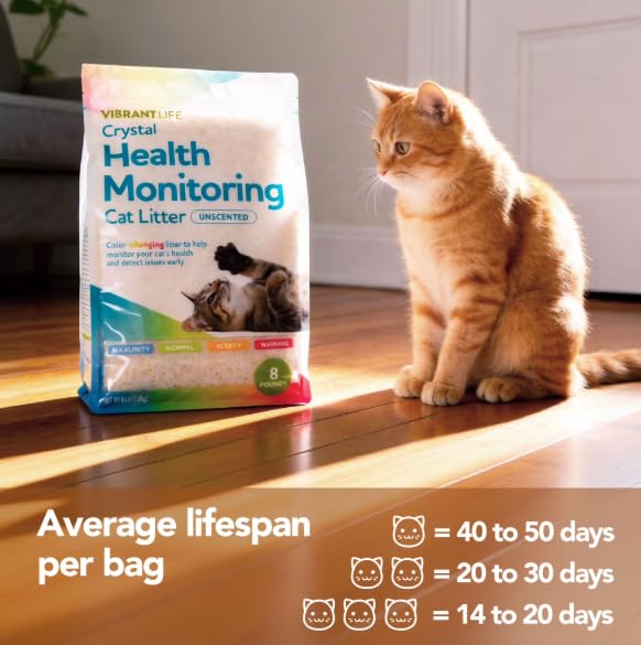 Crystal Health Monitoring Cat Litter 8 Lb 2pack F64414