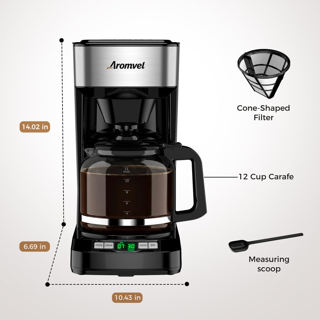 12 Cup Coffee Maker with LED Display Q9834