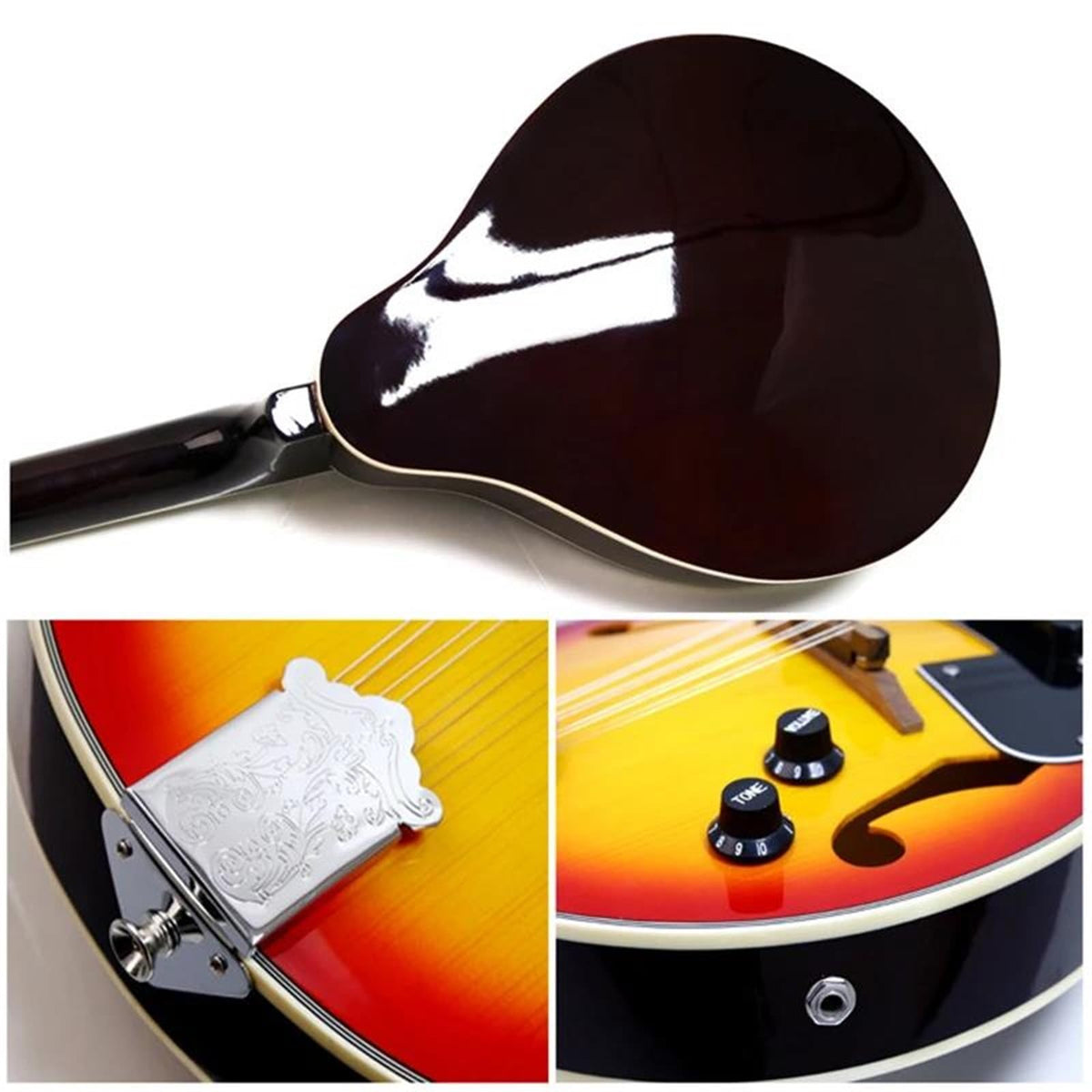 8 Strings Spruce Sunburst Mandolin O23757