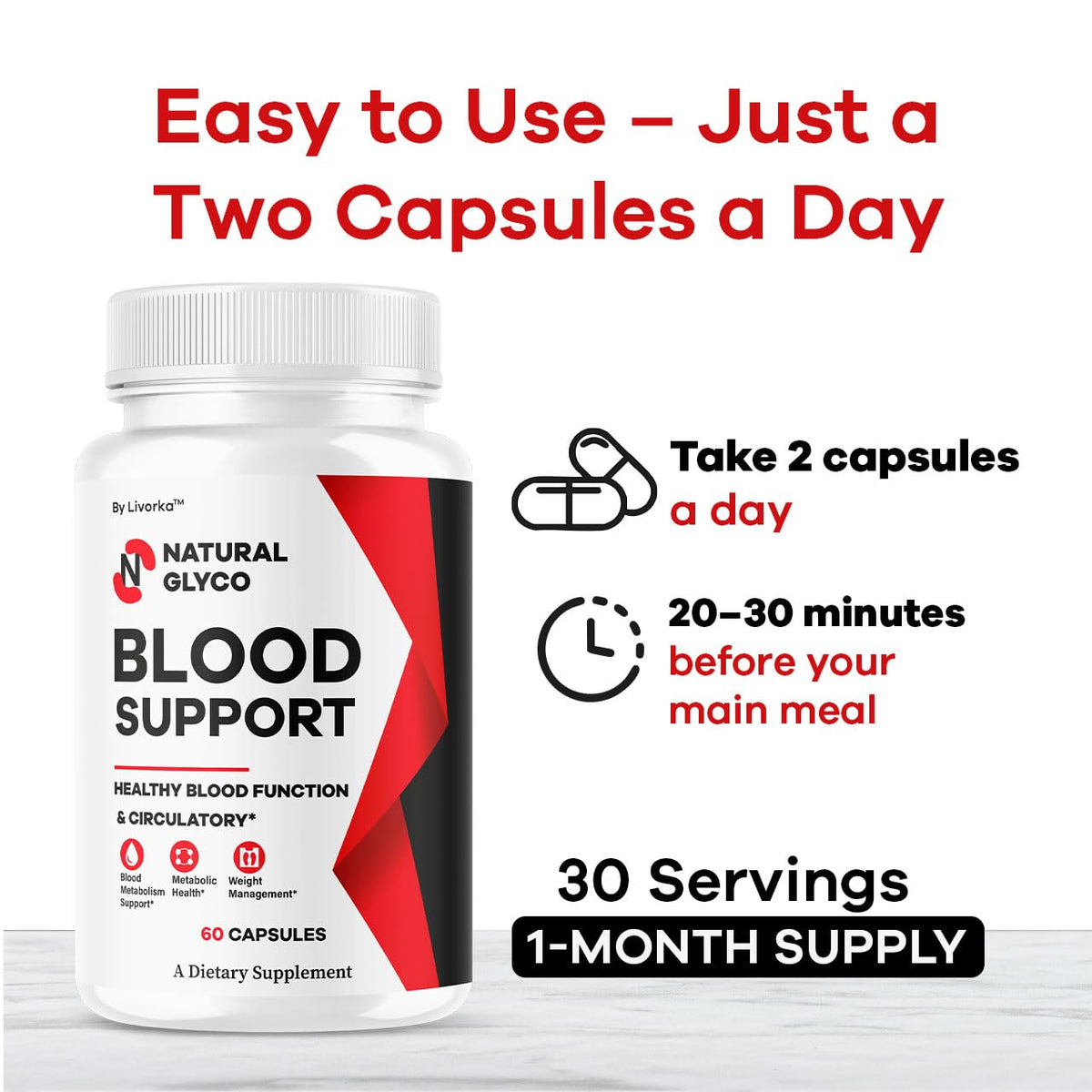 Natural Glycogen Supplement Capsules 120 Capsules Q3339
