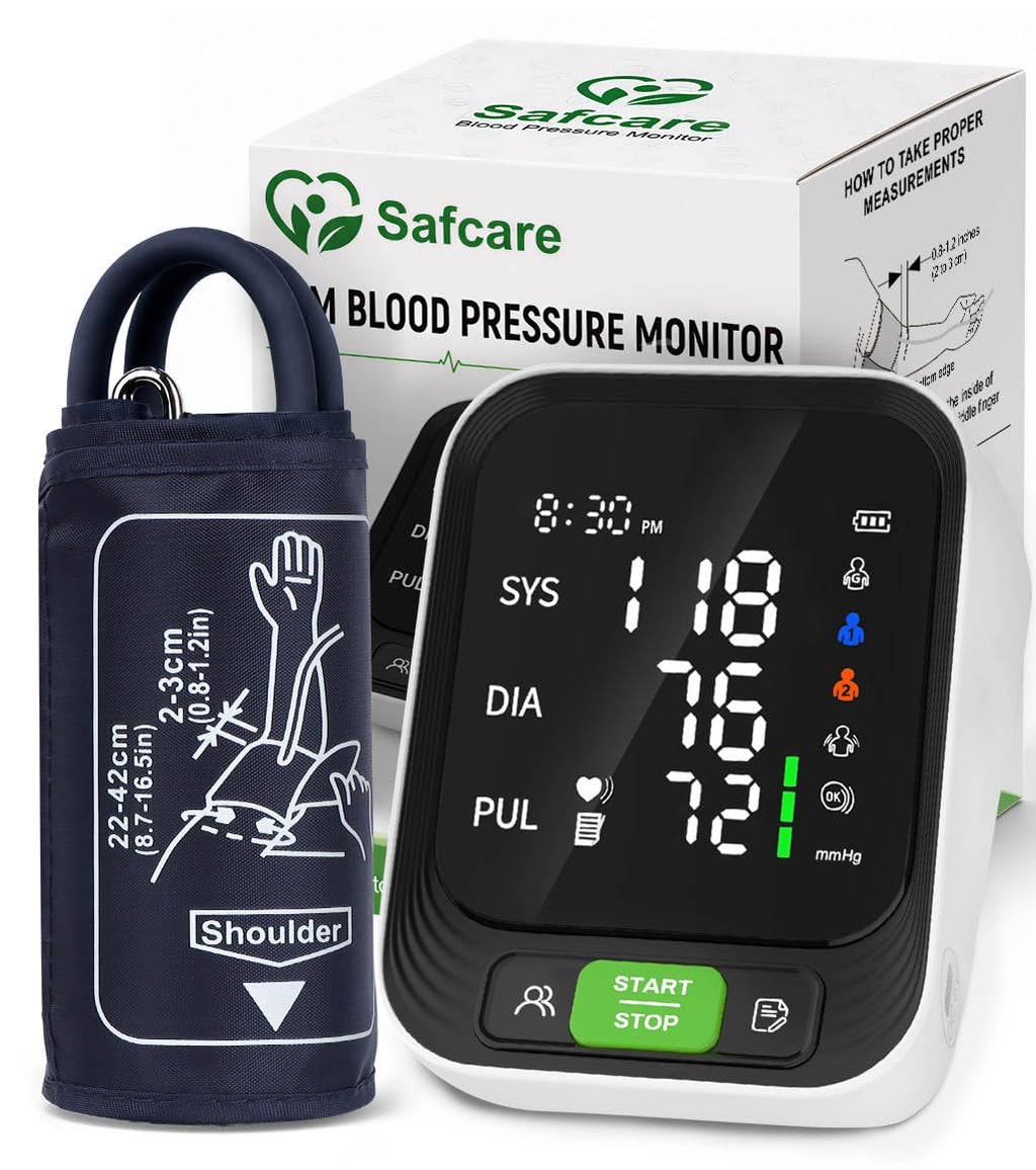 Upper Arm Blood Pressure Monitor with Large Cuff D506