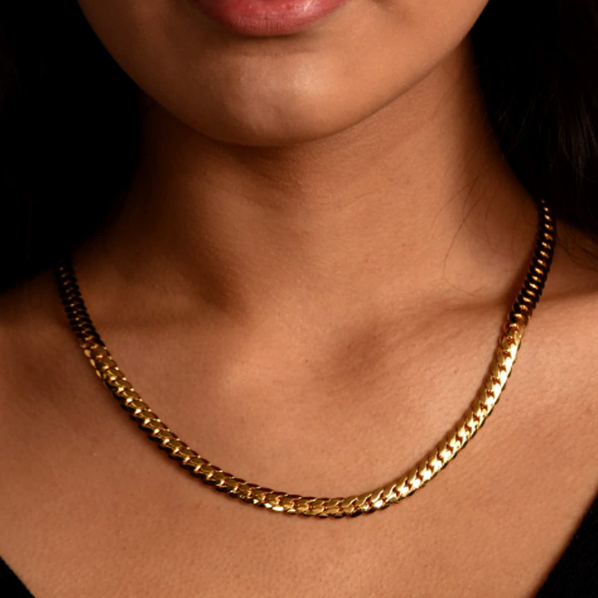 14k Yellow Gold Cuban Link Chain Necklace Q49795