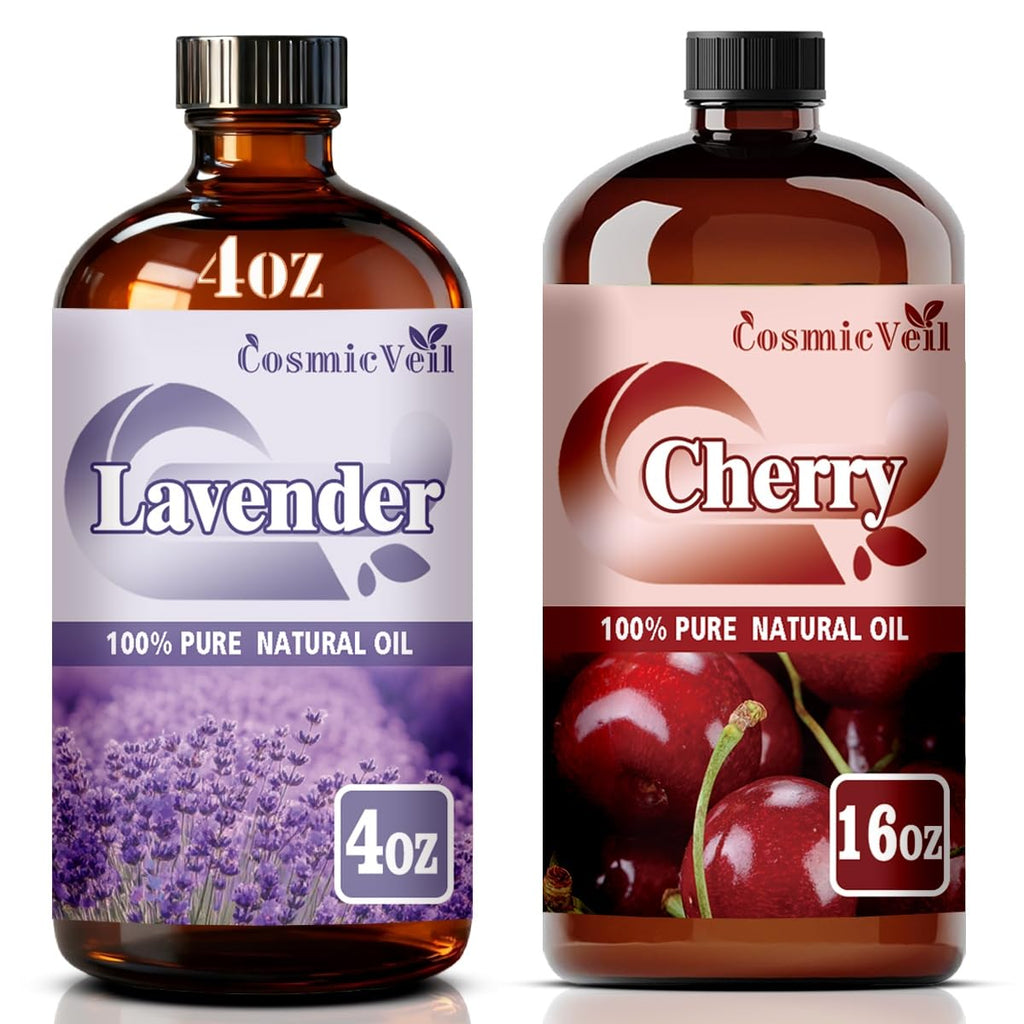 Lavender 4 Fl Oz and Cherry 16 Fl Oz Essential Oil C8937