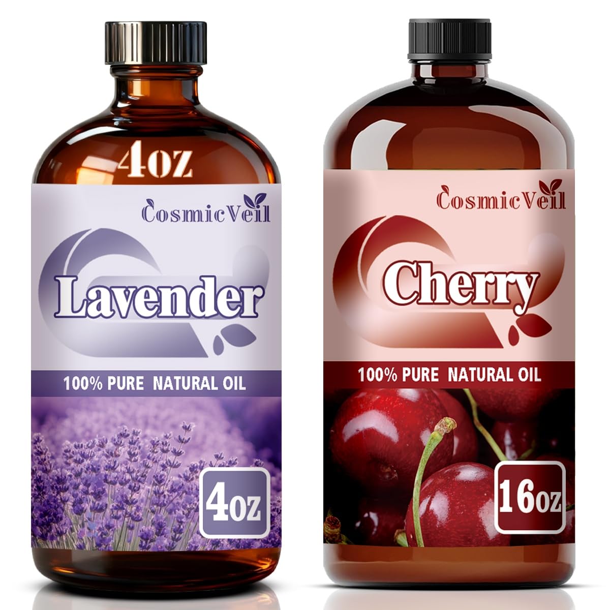 Lavender 4 Fl Oz and Cherry 16 Fl Oz Essential Oil C8937