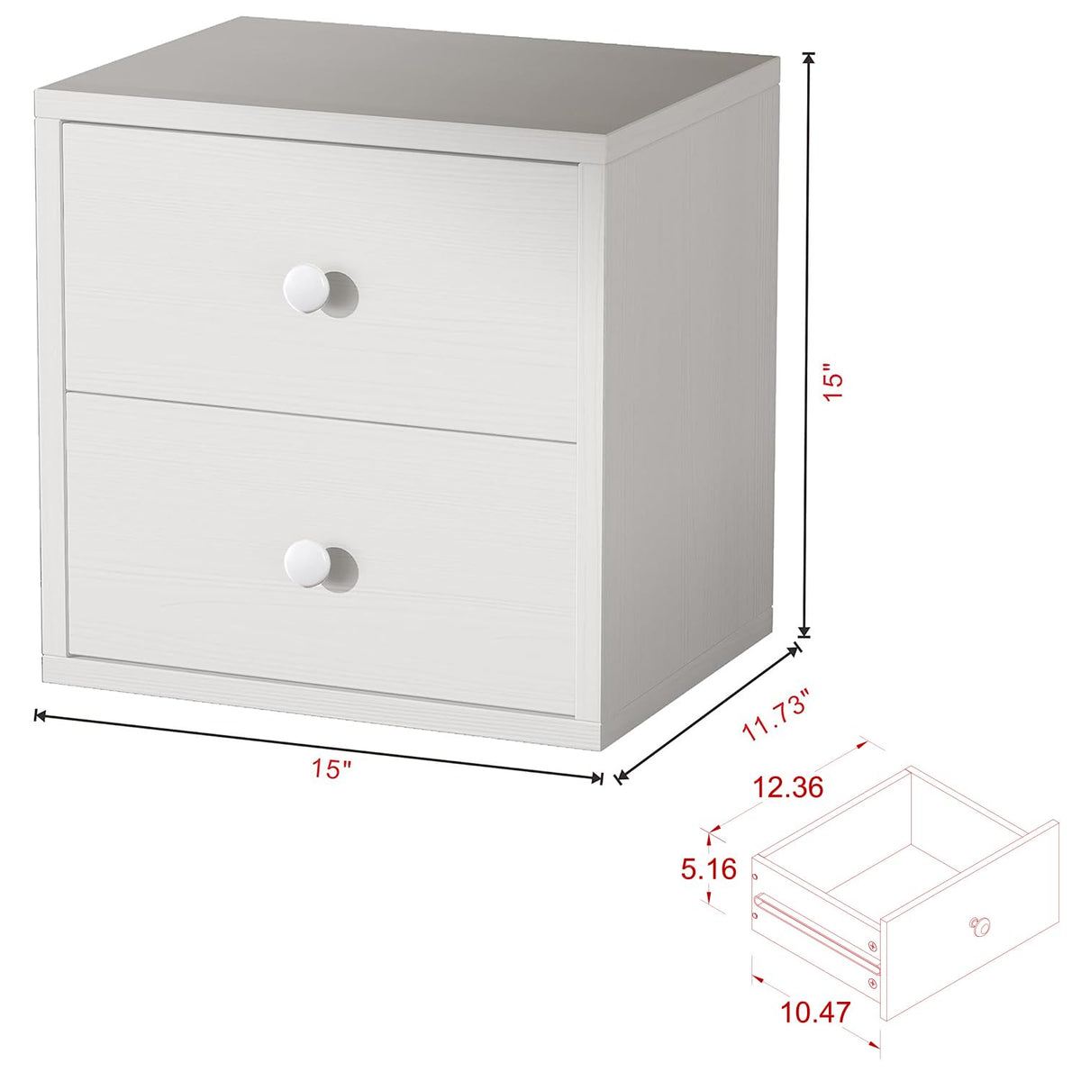 Pure White Cube Storage Organizer P716680