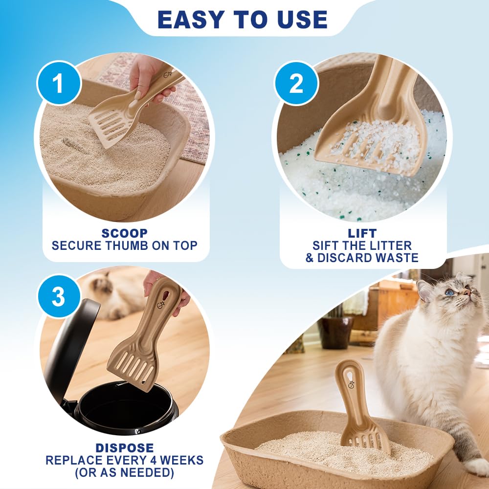 Disposable Cat & Rabbit Litter Scoops 6-Pack O266