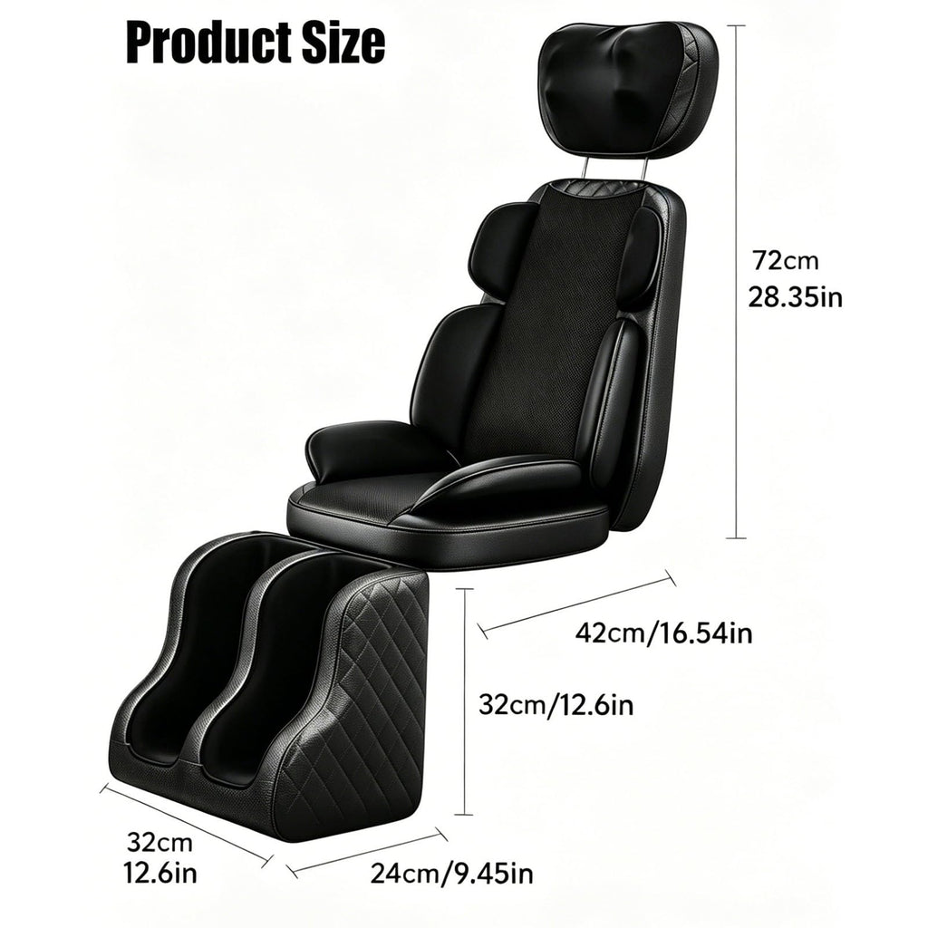 16D Electric Shiatsu Full Body Massage Mat with Foot Massager Z3007