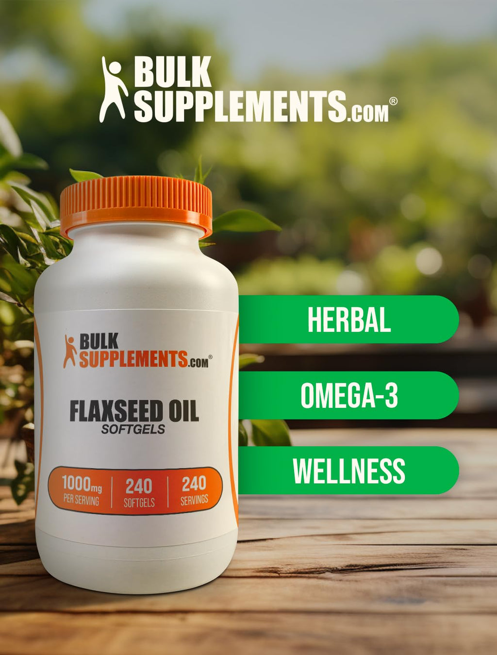 Flaxseed Oil 1000mg Softgels 240 Count E66130