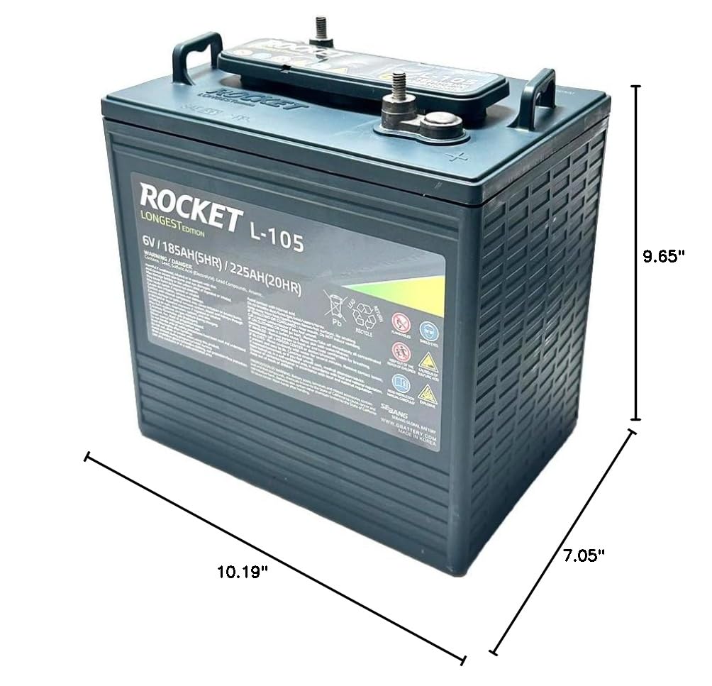 225Ah 6V Deep Cycle Battery Set of 4 V5595