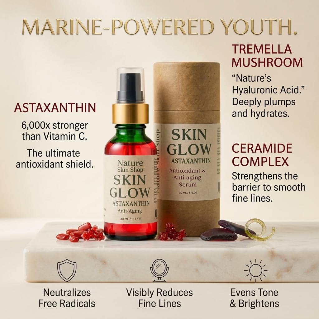 Astaxanthin Ceramide Anti-Aging Face Serum, 1 oz G402389
