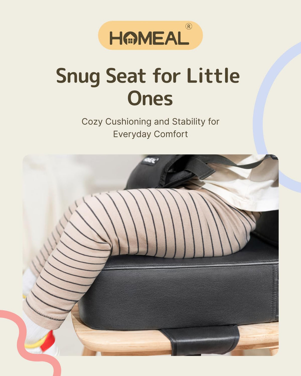 Toddler Booster Seat with Backrest O2641