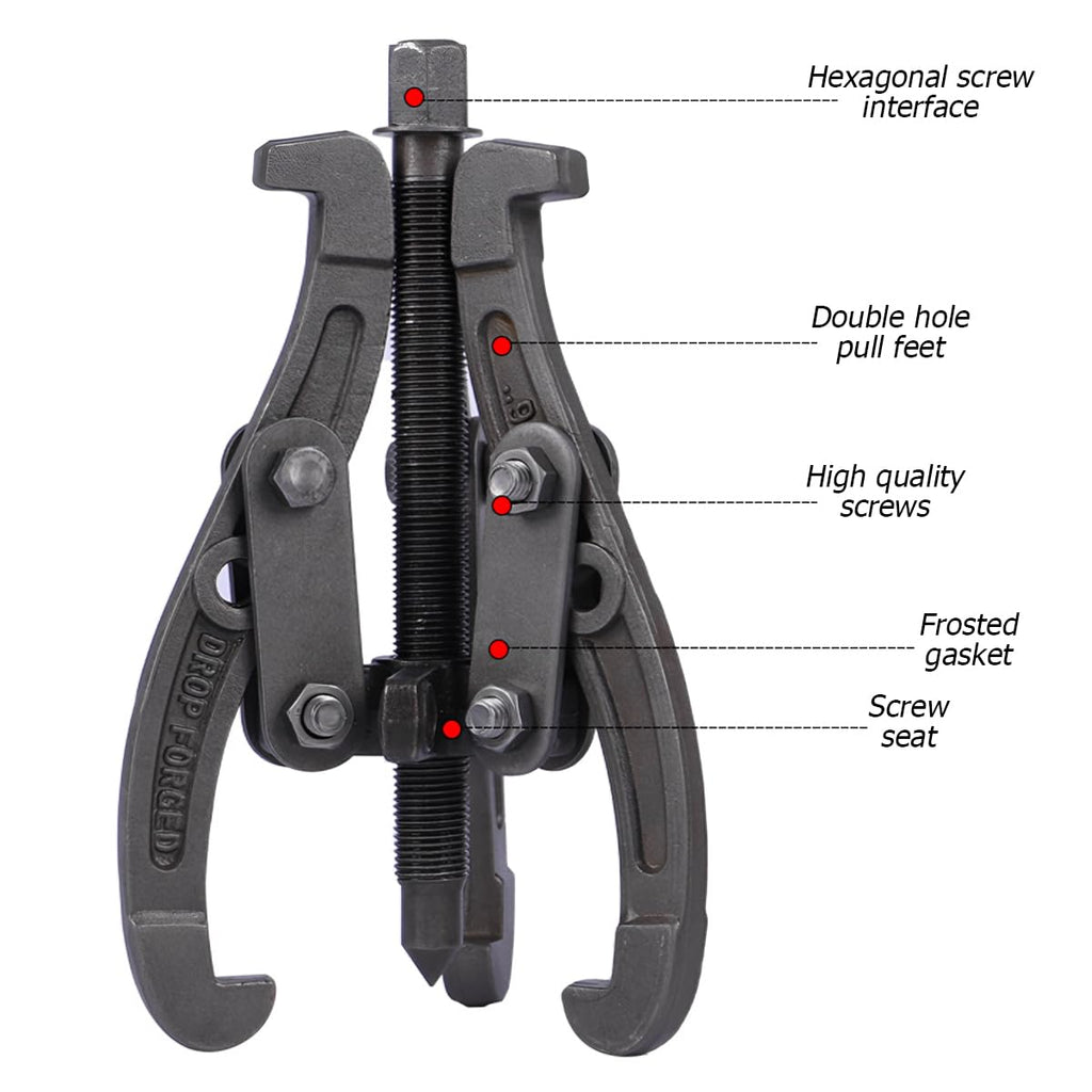 6 Inch 3-Jaw Bearing Puller with Reversible Jaws Y350463