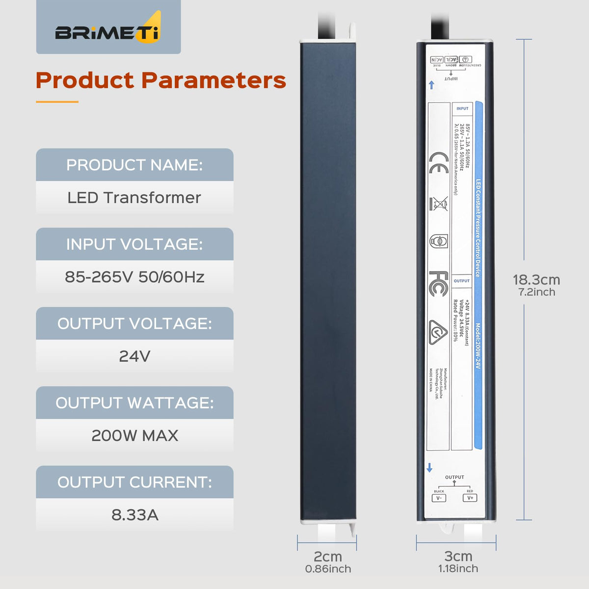 200 Watts 24V Waterproof LED Driver H56050