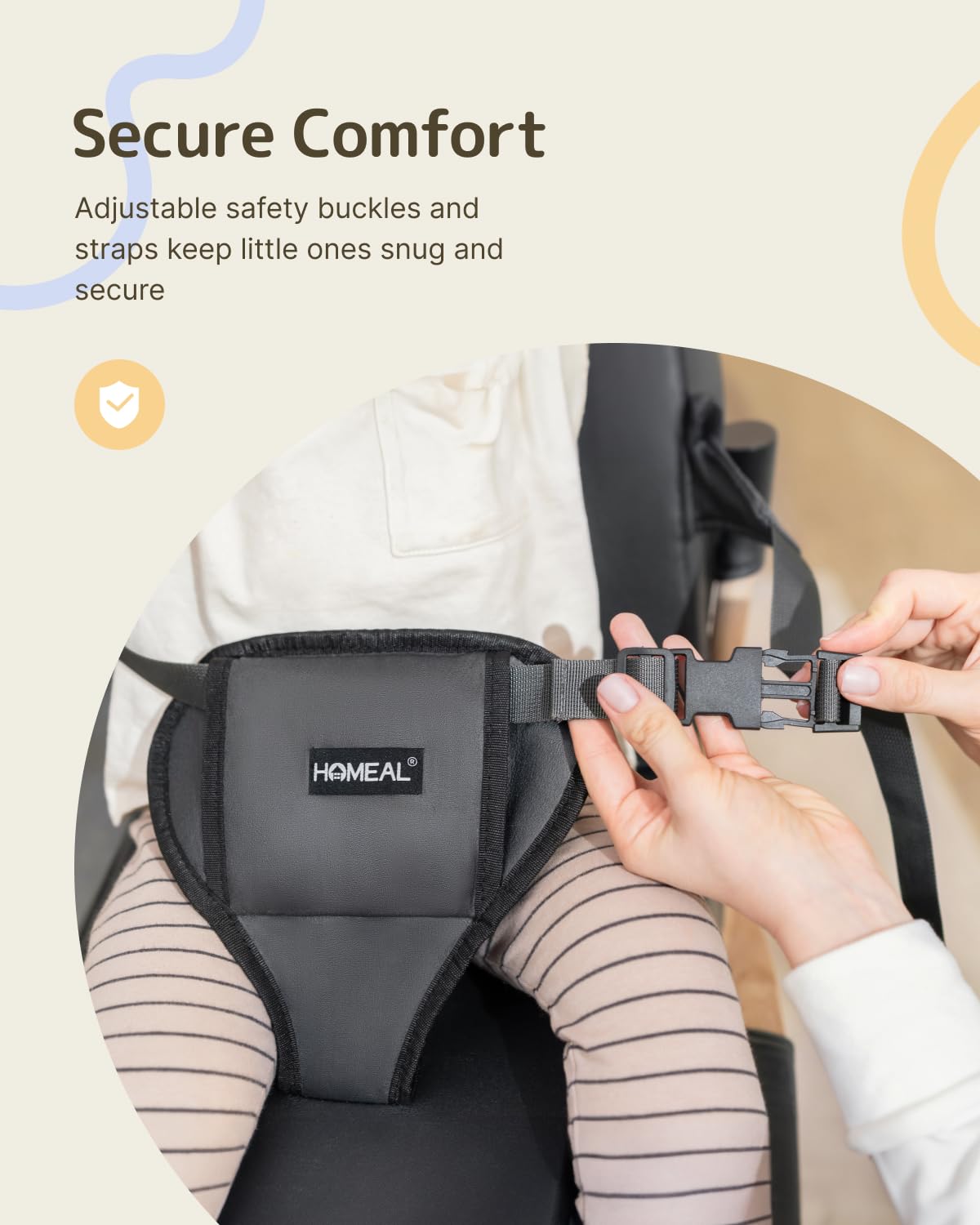 Toddler Booster Seat with Backrest O2641