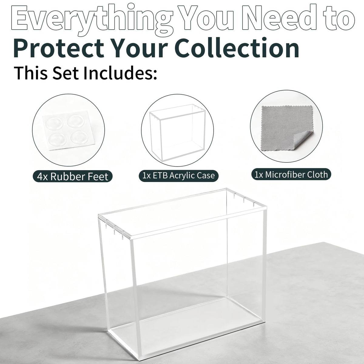2 Pack Acrylic Protector Case V696