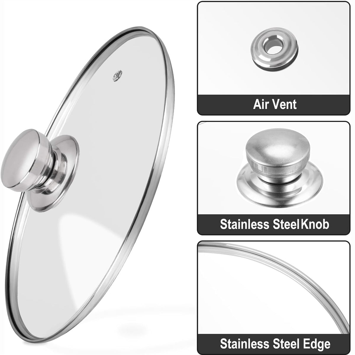 10 Inch Glass Pan Lid Q8916