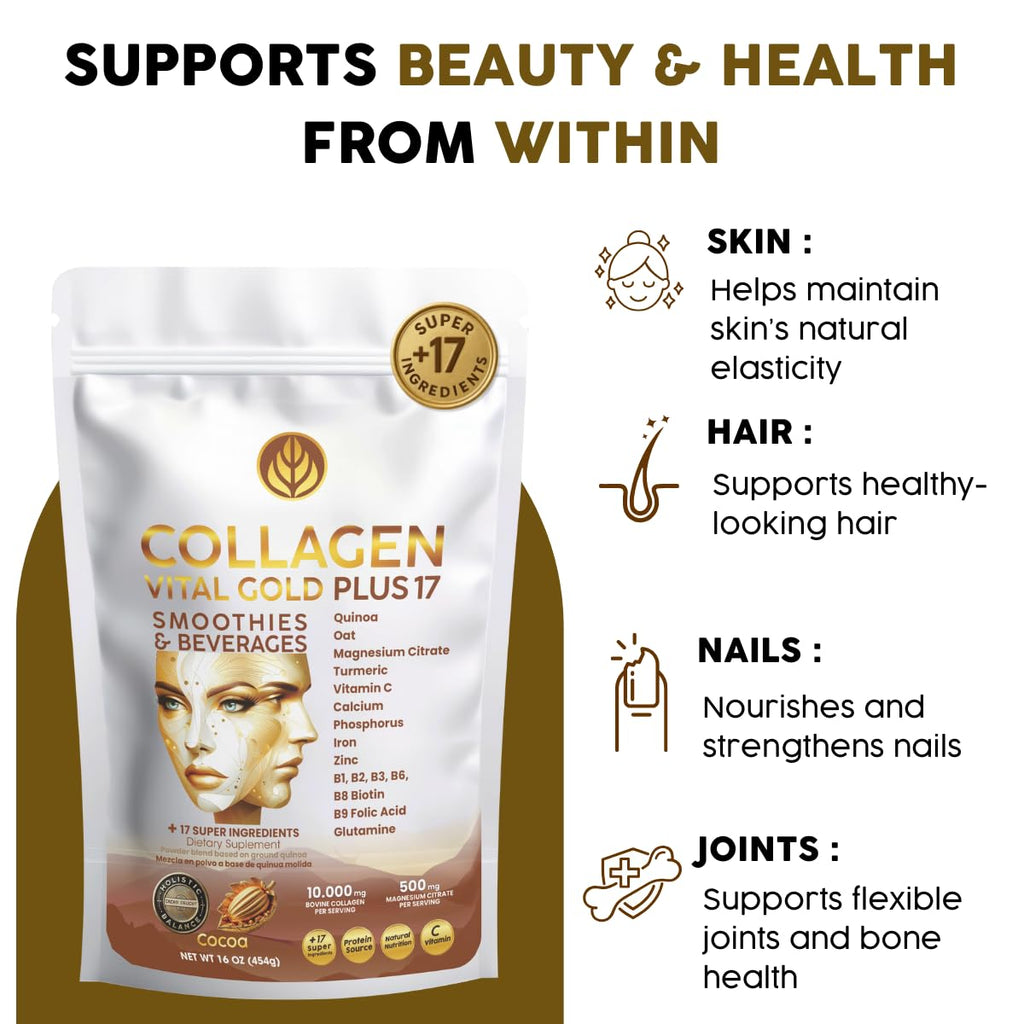 Collagen Peptides Powder Cocoa Flavor 16 oz A203245