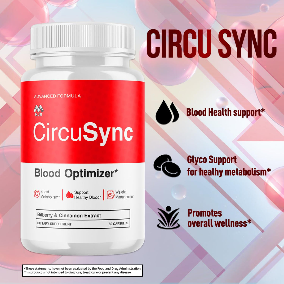 3 Pack 180 Capsules Blood Health Support Pills with Vitamins G214