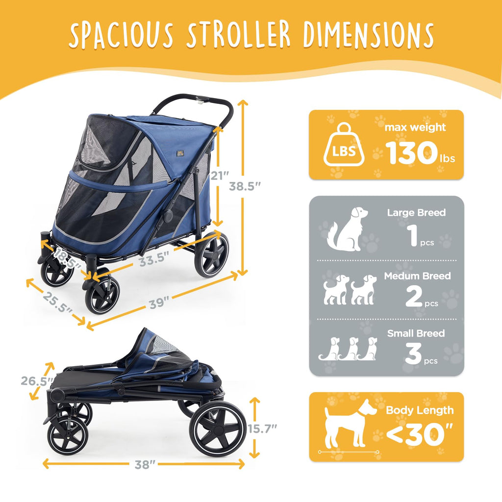 All-Terrain Pet Stroller J1313