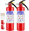 2 Pack 2.5LB ABC Dry Powder Fire Extinguisher O8462