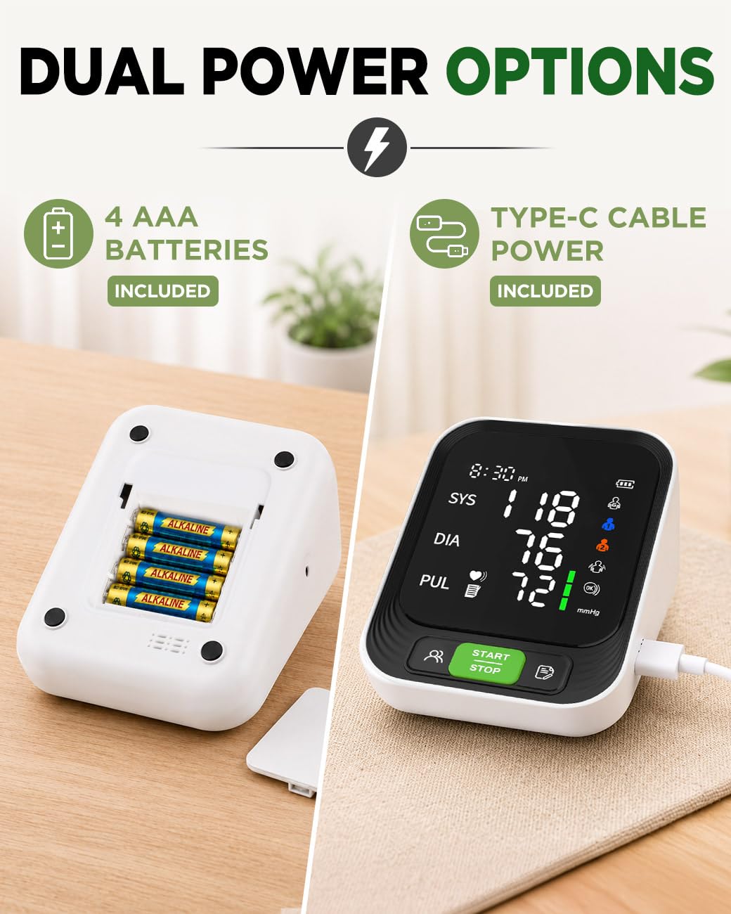Upper Arm Blood Pressure Monitor with Large Cuff D506