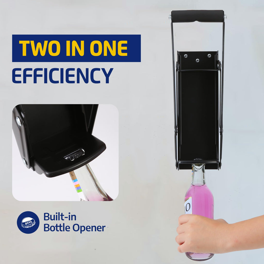 16oz Wall Mounted Can Crusher with Built-In Bottle Opener J357