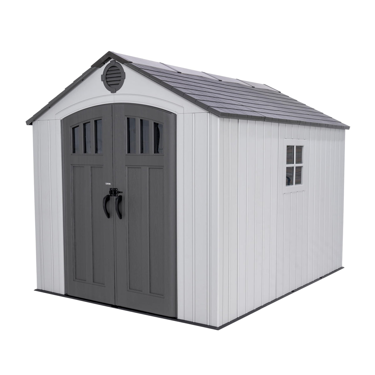 8x10 Ft Gray Resin Outdoor Storage Shed V239765