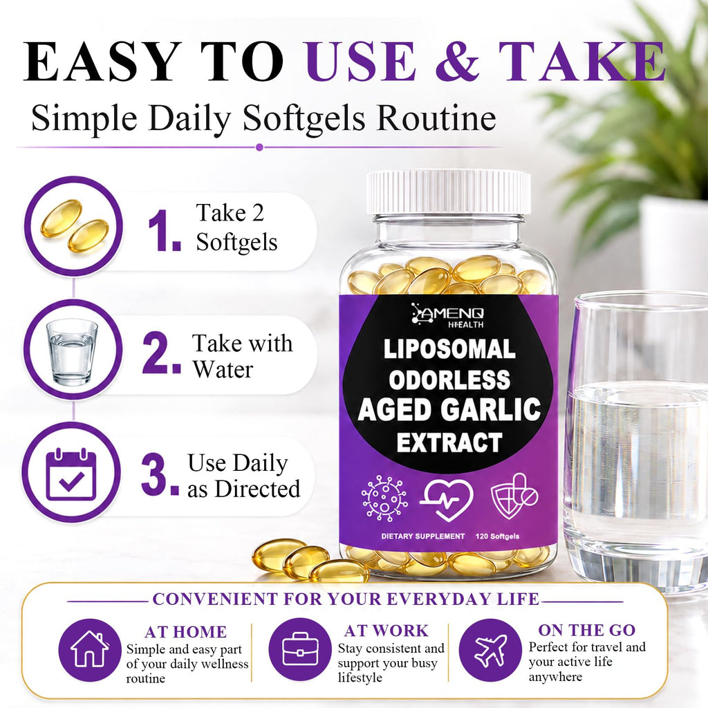 Odorless Garlic Extract 800mg Softgels K597