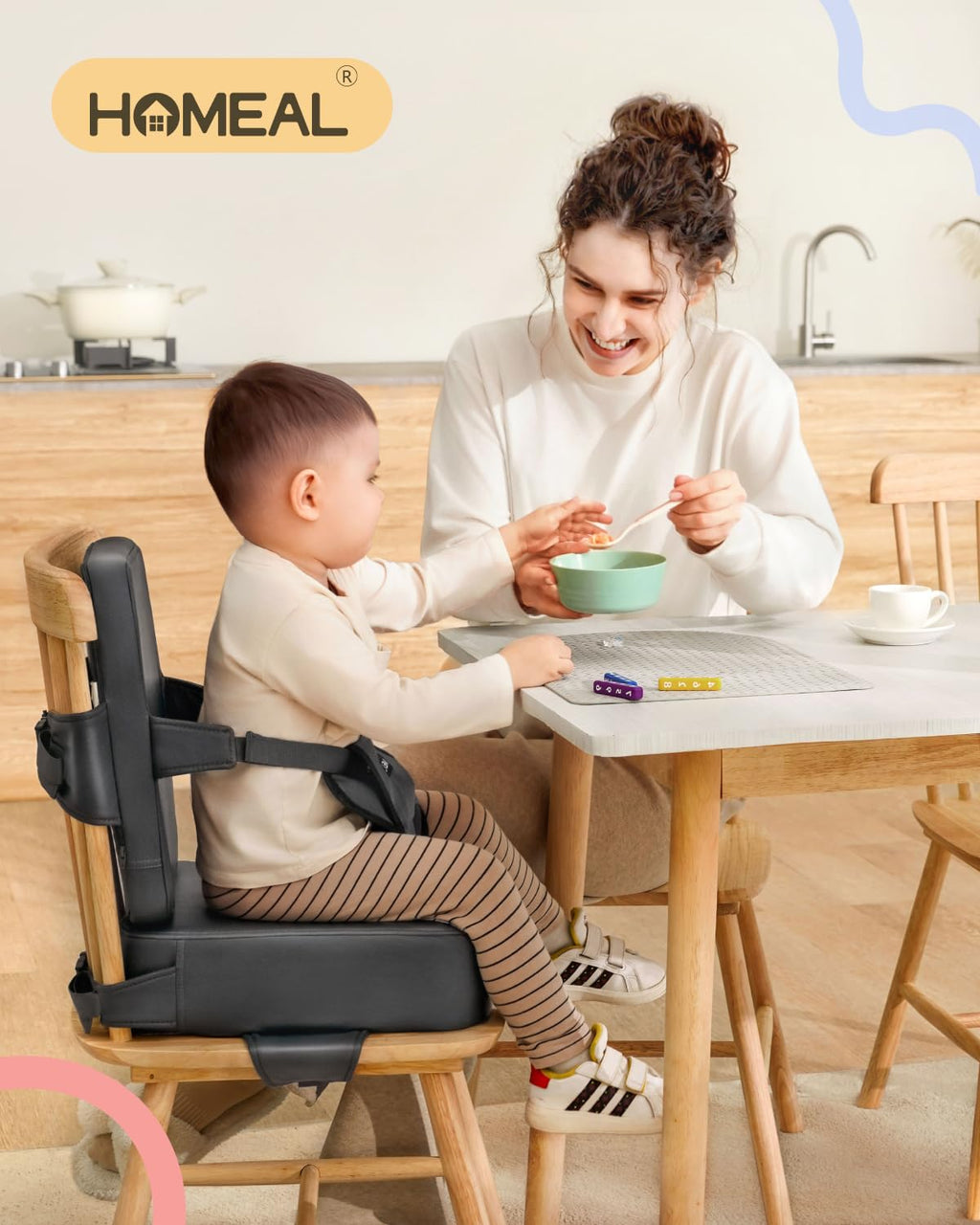 Toddler Booster Seat with Backrest O2641