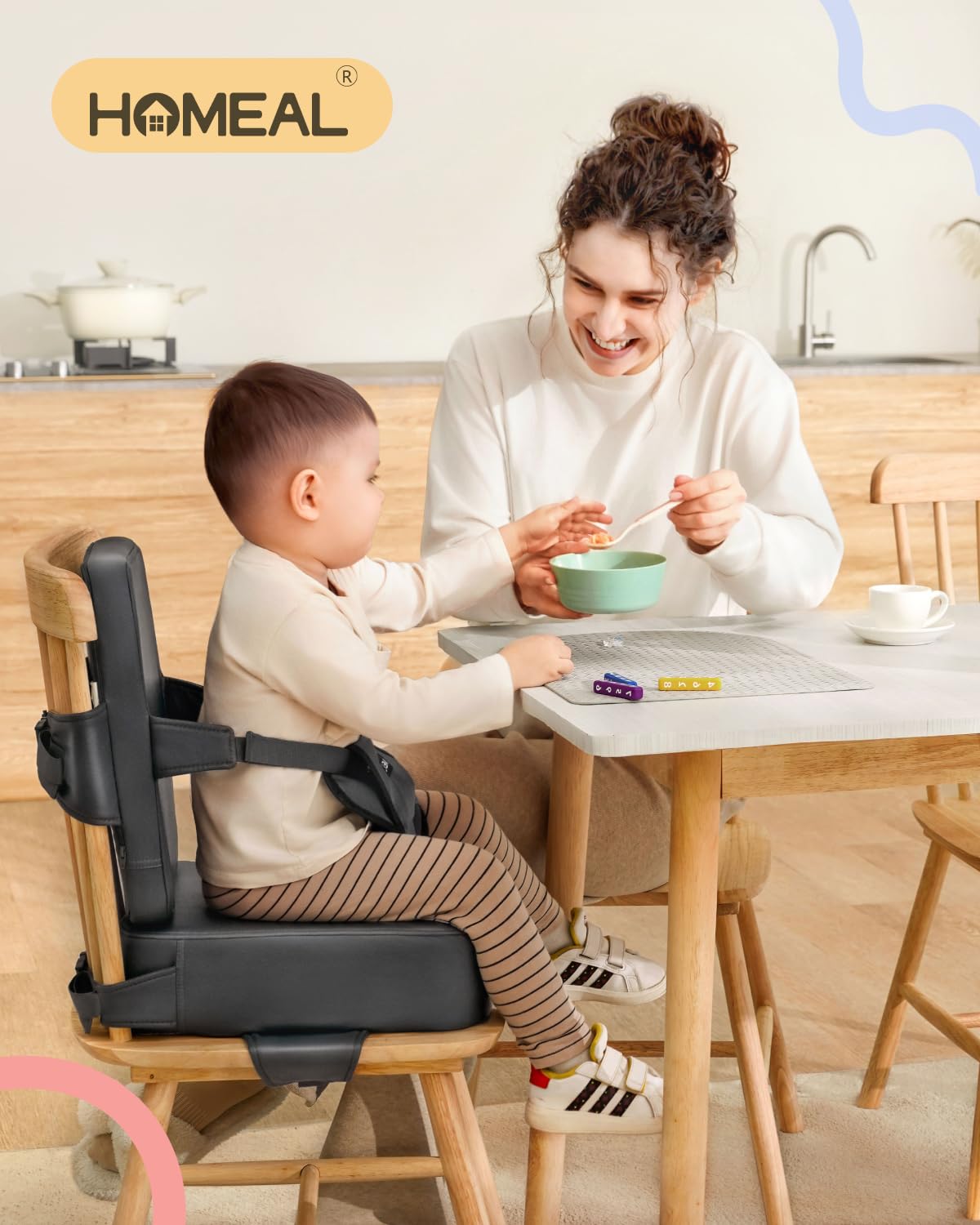 Toddler Booster Seat with Backrest O2641