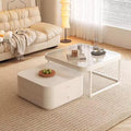 Brown Square Glass Nesting Coffee Table Set of 2 G2968