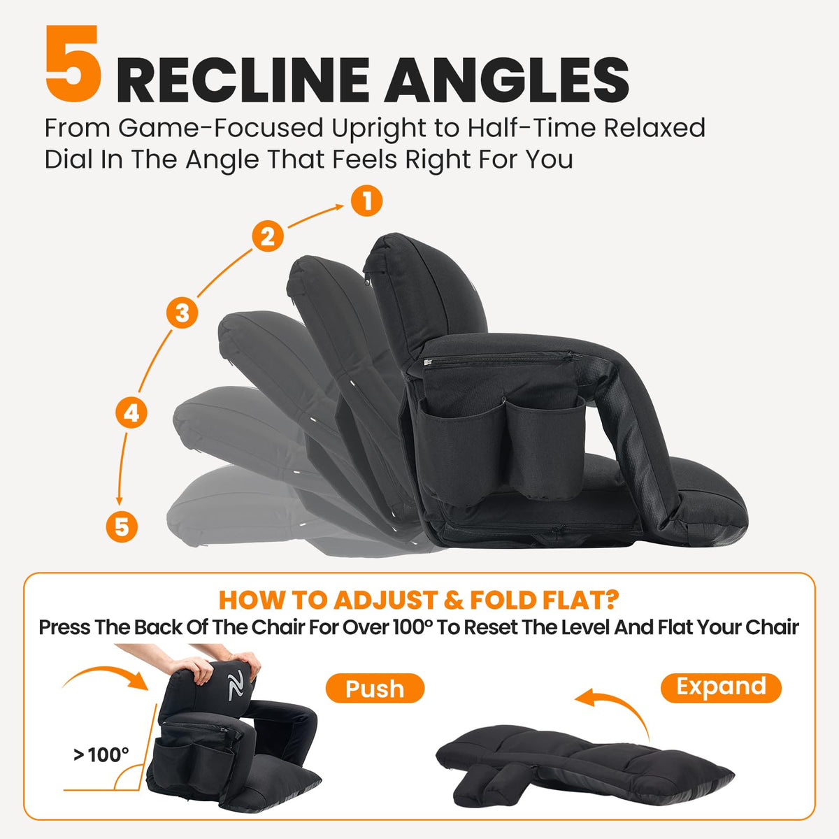 Extra Wide Padded Stadium Seats with Back Support U694668
