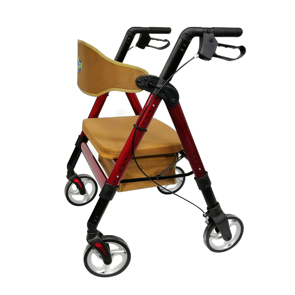 Heavy Duty 4 Wheel Rollator Walker with Seat E471120