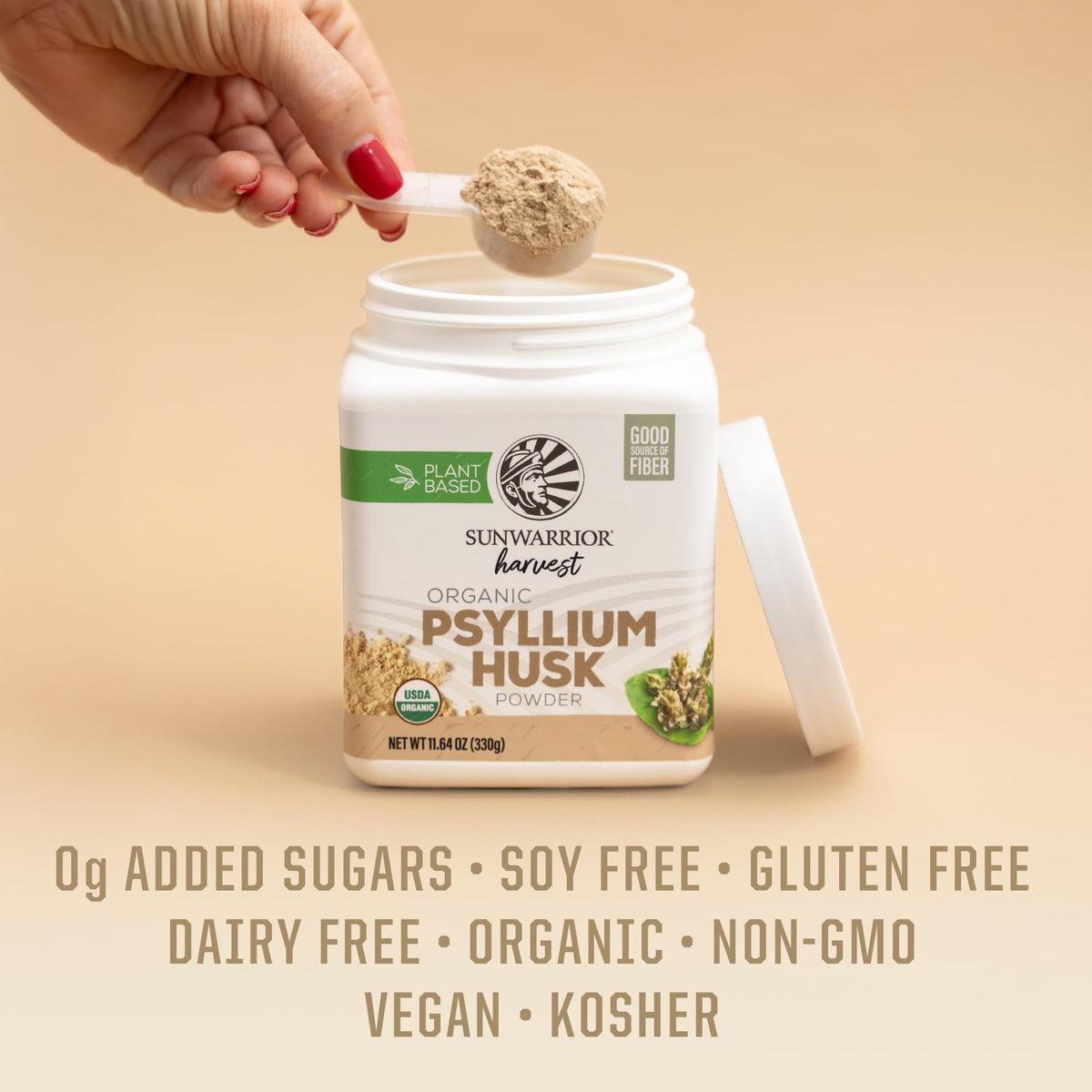 Organic Psyllium Husk Powder Fiber 66 Servings T890