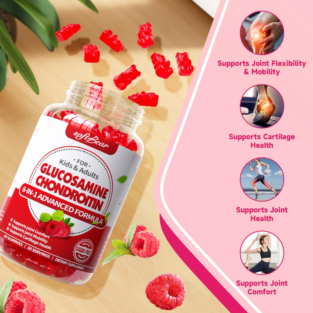 Sugar Free Glucosamine Chondroitin MSM Gummies 60 Count V763