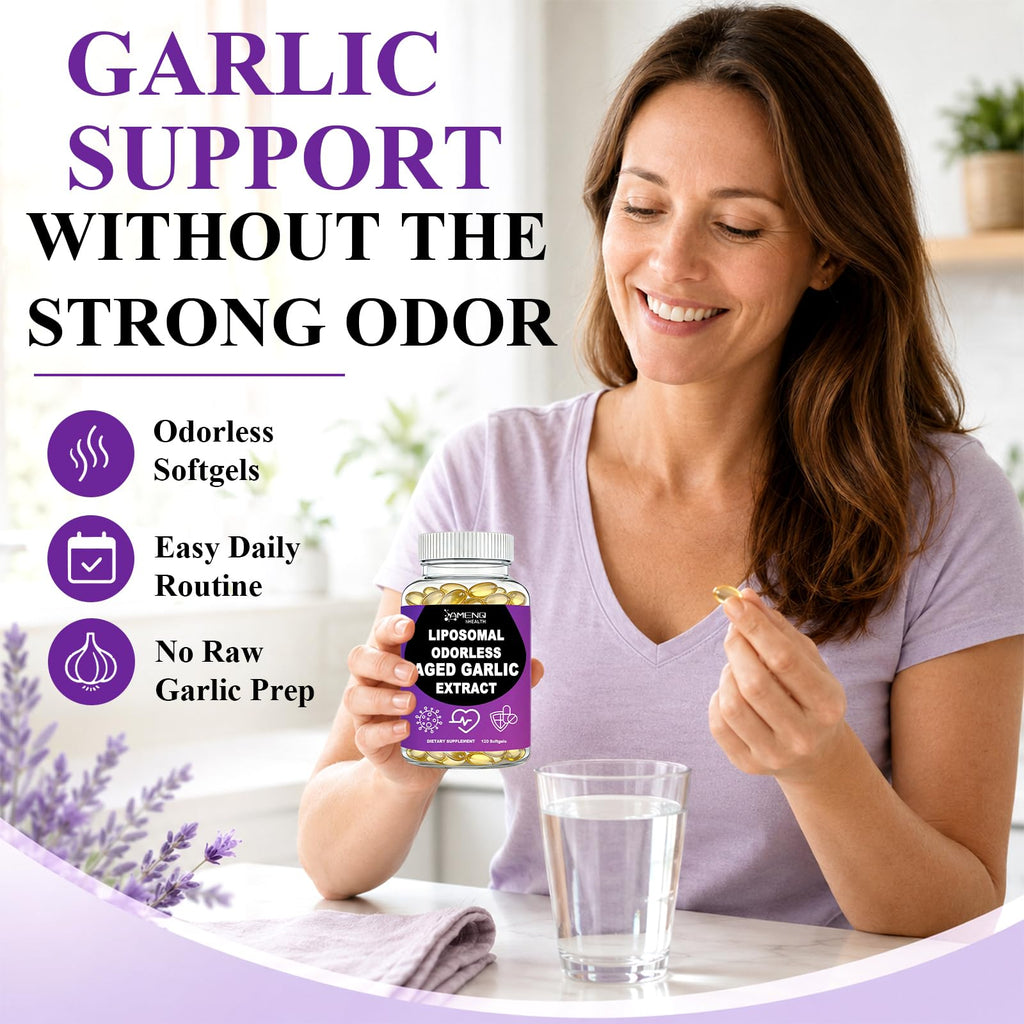 Odorless Garlic Extract 800mg Softgels K597