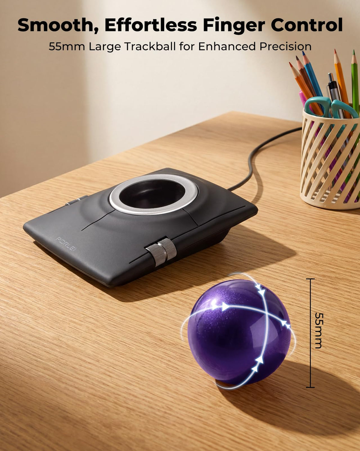 Wired Ergonomic Trackball Mouse V321