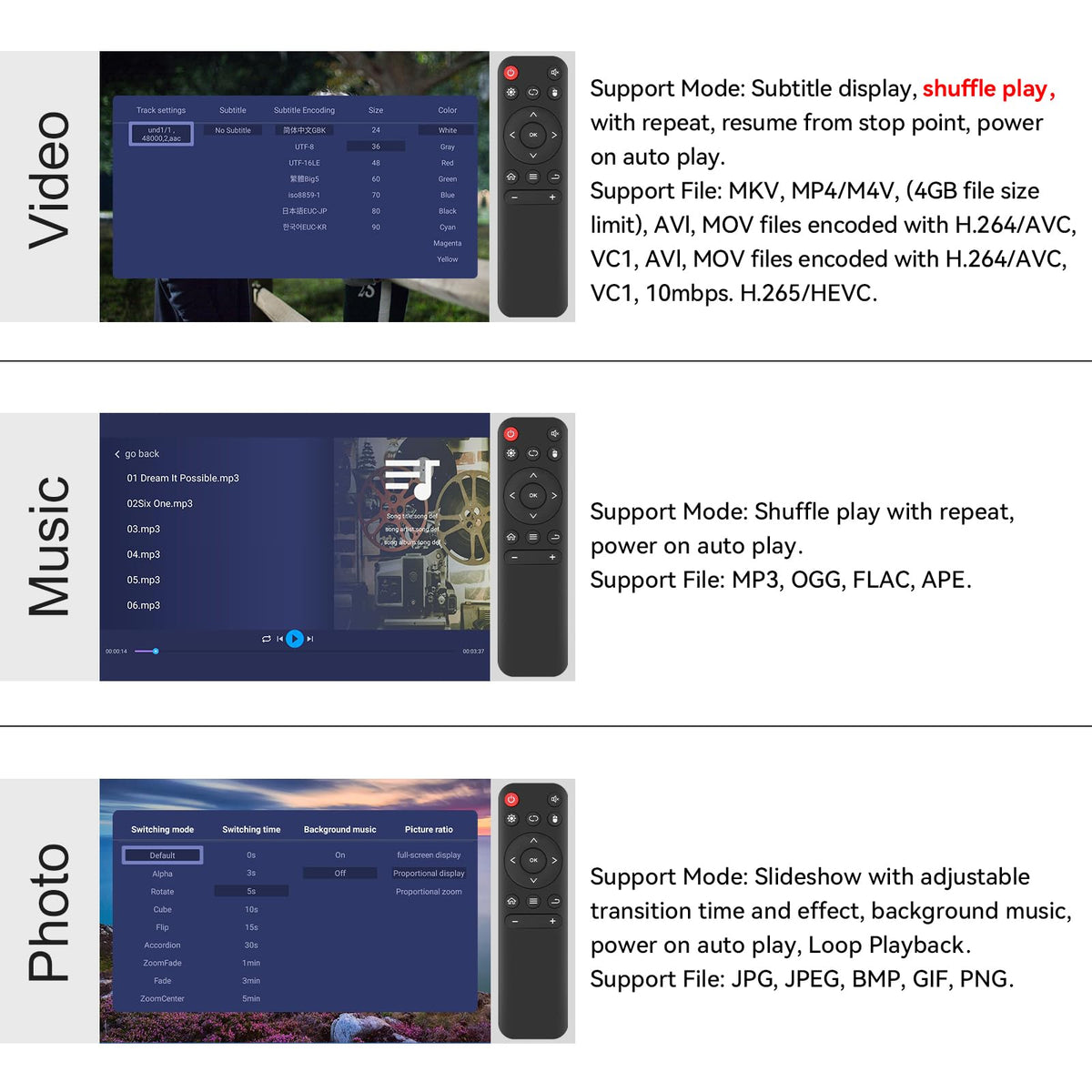 4K HDMI TV Media Player V451