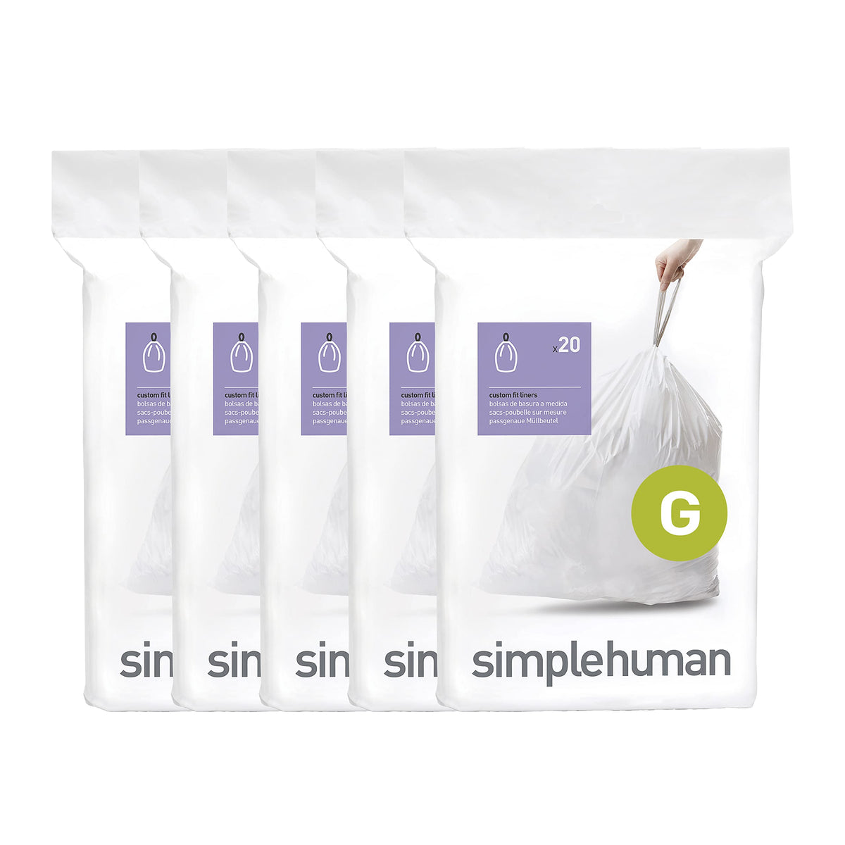 100 Count Drawstring Kitchen Trash Bags F467473
