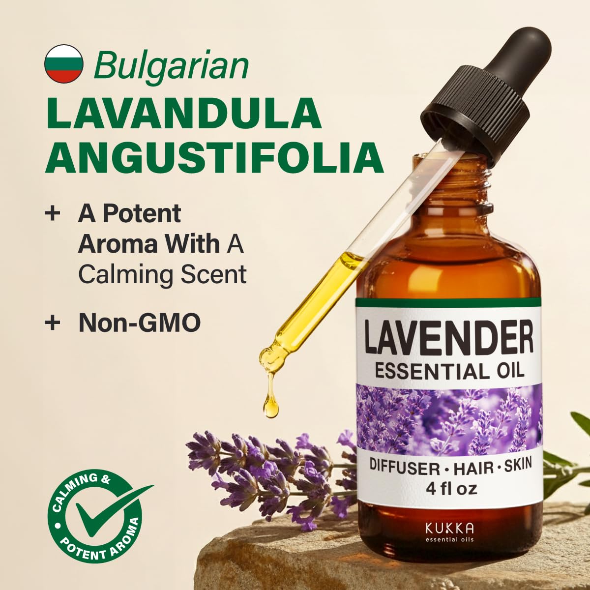 Rose & Lavender Essential Oils Set 2x4 fl oz V666719