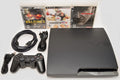 Playstation 3 Slim 320gb Game Console System Bundle with 3 Games I9007
