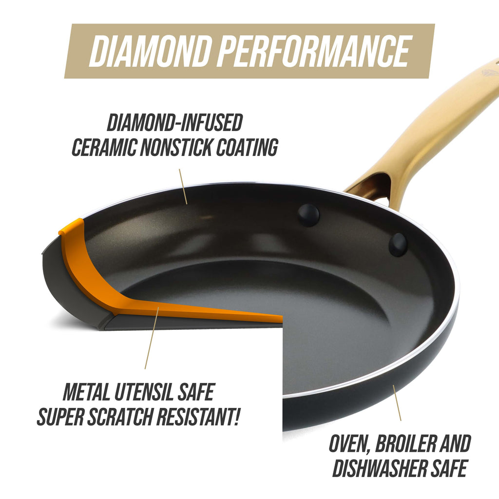12 Piece Ceramic Nonstick Cookware Set J48713