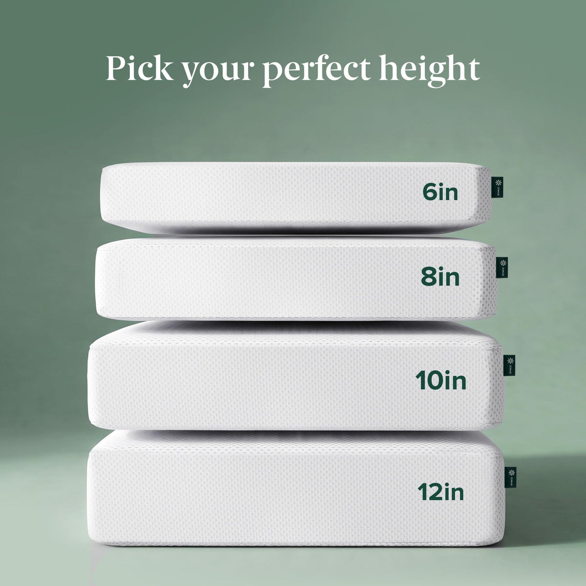 8 Inch Green Tea Cooling Gel Memory Foam Mattress Twin W71780