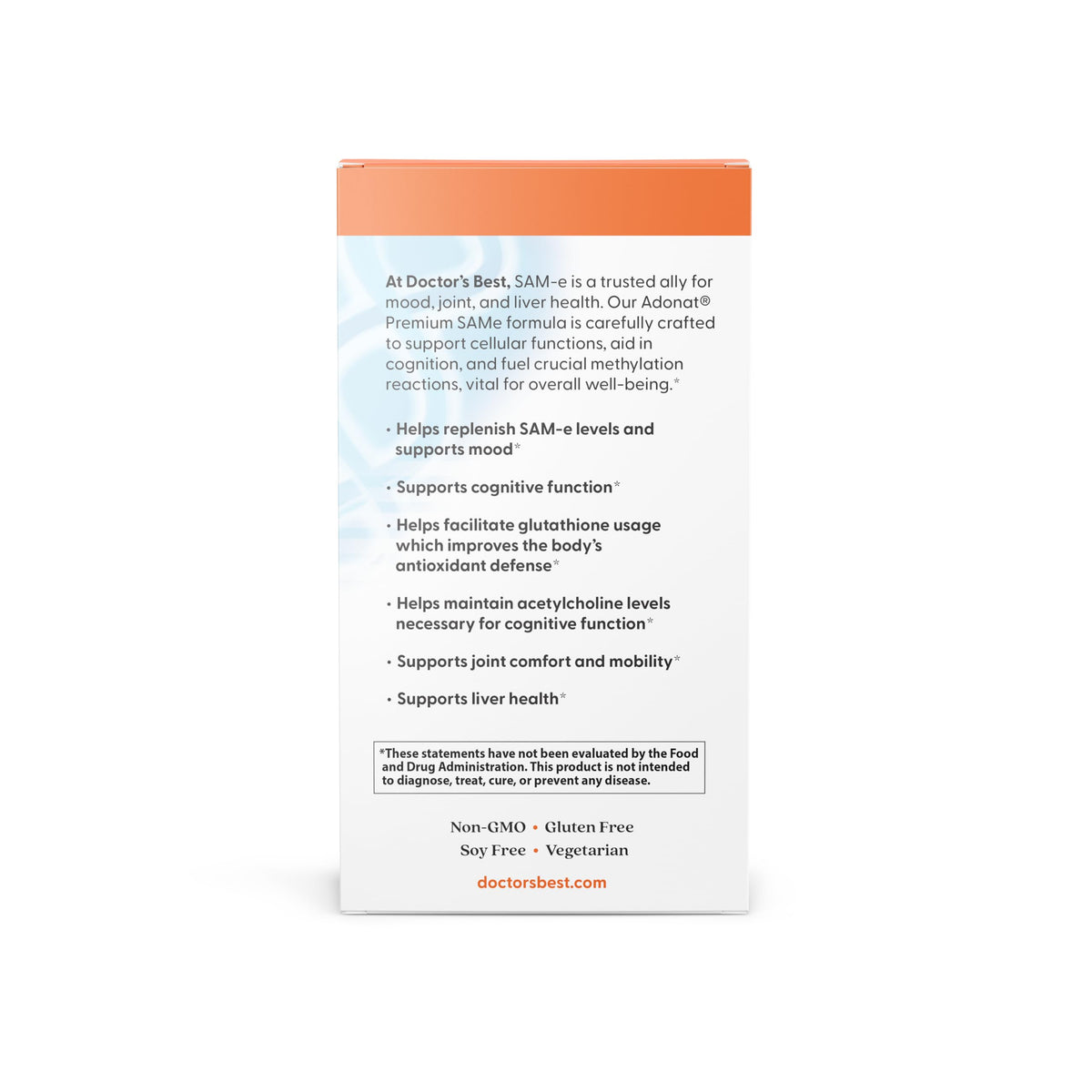 SAM-e Double Strength Supplement, 60 Enteric Coated Tablets M76622