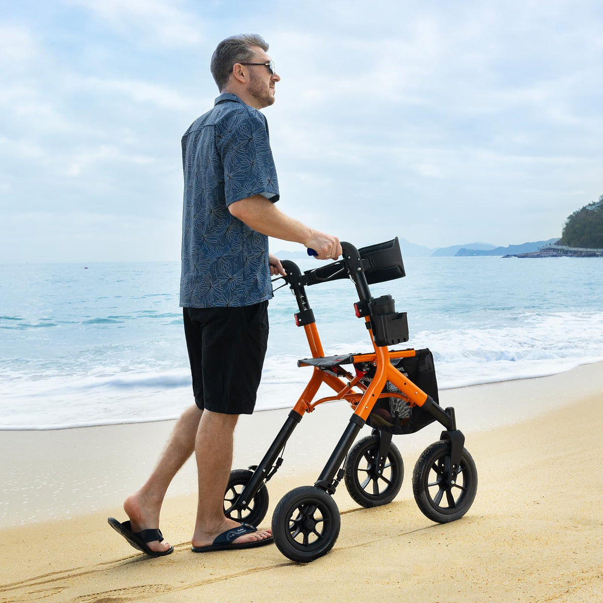 Tall Foldable Walker with Seat X336806