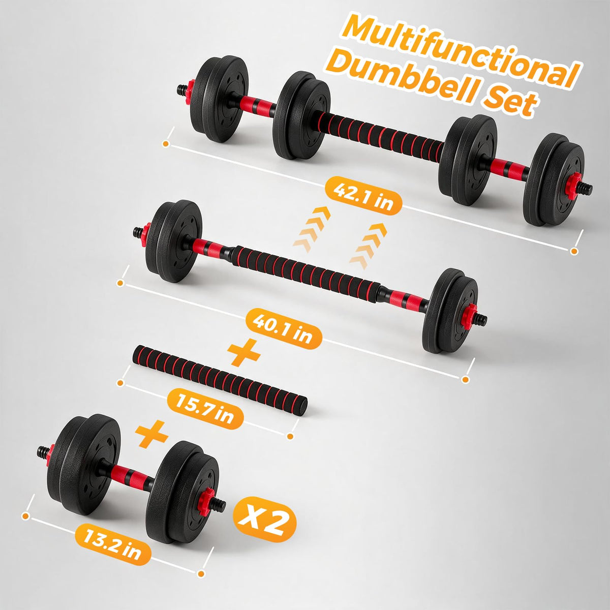 Adjustable Dumbbell Set 20/40/60LBS U370