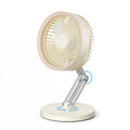 Small Quiet Table Fan with Metal Stand 3 Speed 2000mAh Rechargeable E2938